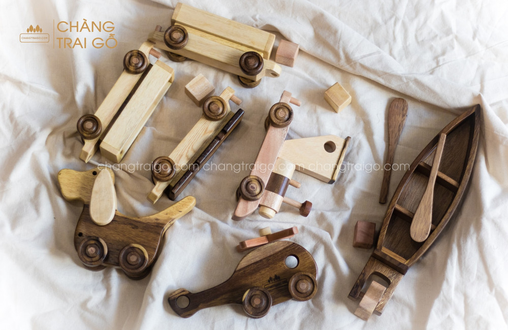 Set 4 Mon Tau Hoa Cho Go Lac Tai Thuyen Go May Bay